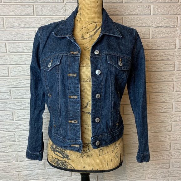 Women's size Small Vintage Old Navy cropped jean jacket - Picture 1 of 12
